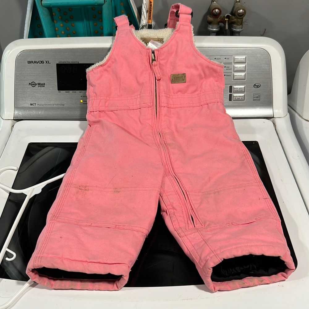 Schmidt Workwear lined snow pants, 18 months, pink